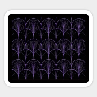 Art Deco Fan Pattern Sticker